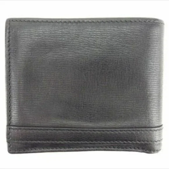 Gucci Wallet Purse Bifold Black leather Woman unisex Authentic Used - Picture 7 of 8